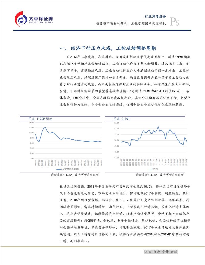 《电气设备行业深度报告：工控，项目型市场相对景气，工程变频国产化迎契机-20190725-太平洋证券-21页》 - 第6页预览图