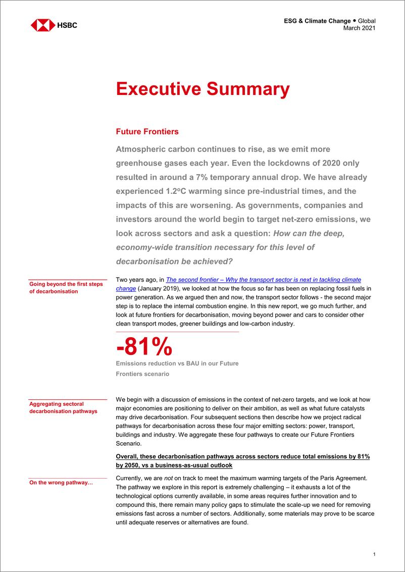 《全球投资策略：2050年实现净零排放的途径-HSBC》 - 第2页预览图