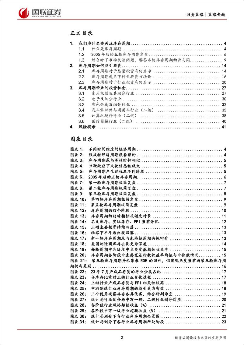 《国联策略专题报告：库存周期视角下的投资机会-20230921-国联证券-42页》 - 第3页预览图