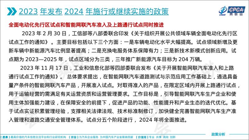 《2024年国家汽车相关政策取向分析》 - 第5页预览图