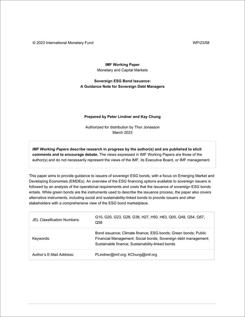 《IMF-主权ESG债券发行：主权债务管理人指南（英）-2023.3-63页》 - 第3页预览图