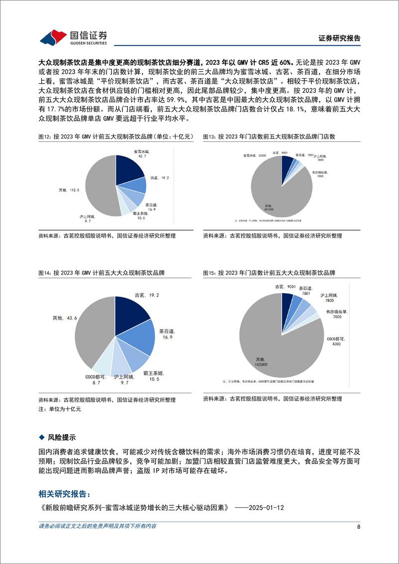 《酒店餐饮行业新股前瞻研究系列2：古茗万店计划的底气来源，“属地深耕”战略-250113-国信证券-11页》 - 第8页预览图