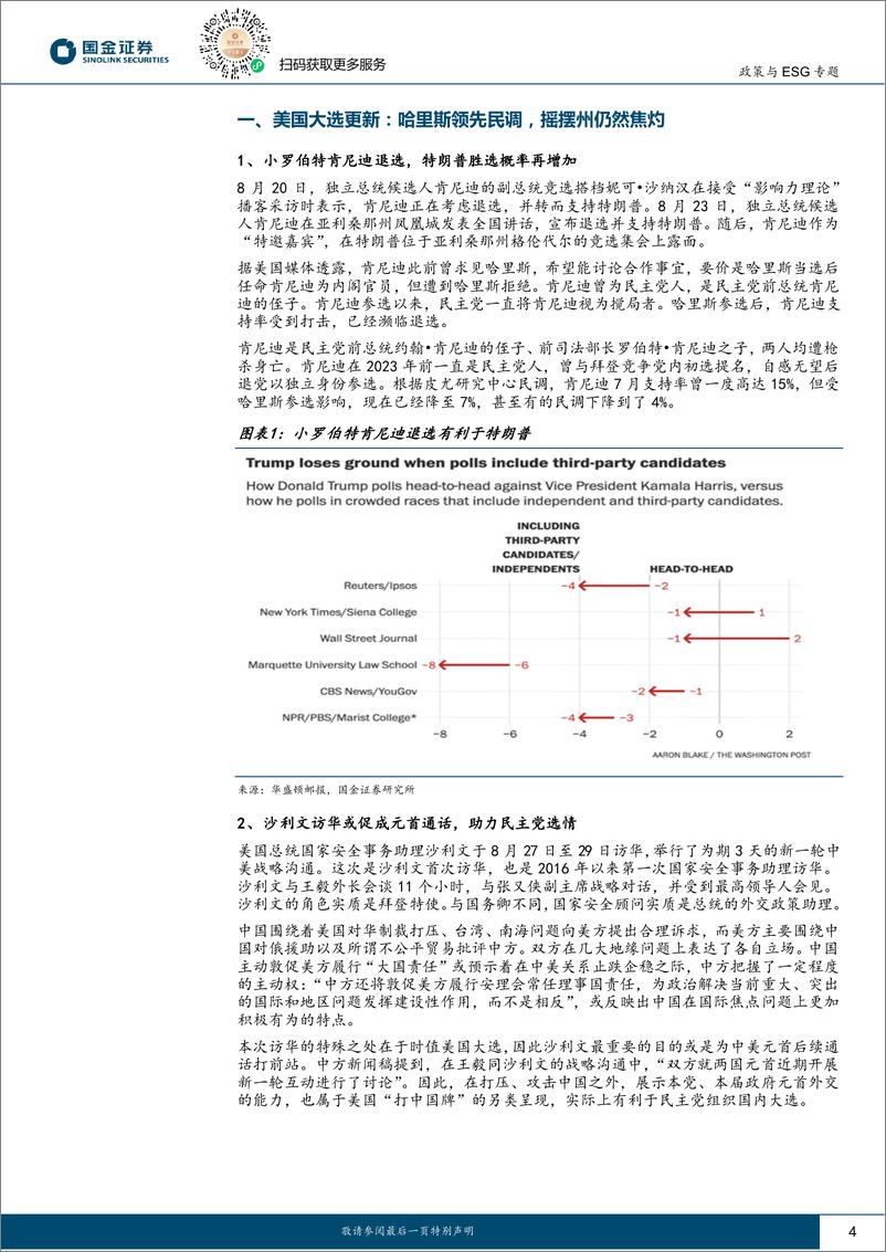 《国际政治专题报告：9月海外局势动态与展望-240909-国金证券-17页》 - 第4页预览图