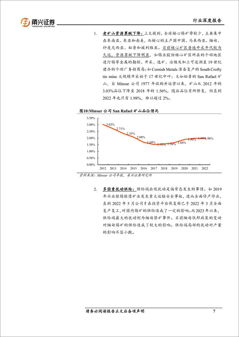 《锡行业深度报告：光伏%2b新能车%2b智能设备三架马车驱动供需格局向好，＋长期看好锡价表现-240704-甬兴证券-21页》 - 第7页预览图