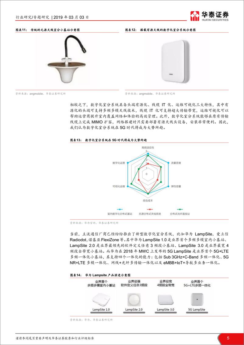 《电子元器件行业：TMT一周谈之电子，5G室内网抢先上马，关注天线机遇-20190303-华泰证券-17页》 - 第6页预览图