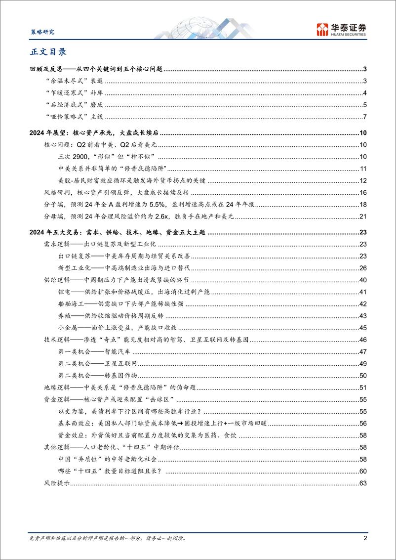 《年度策略：核心资产承先，大盘成长续后-20231105-华泰证券-66页》 - 第3页预览图