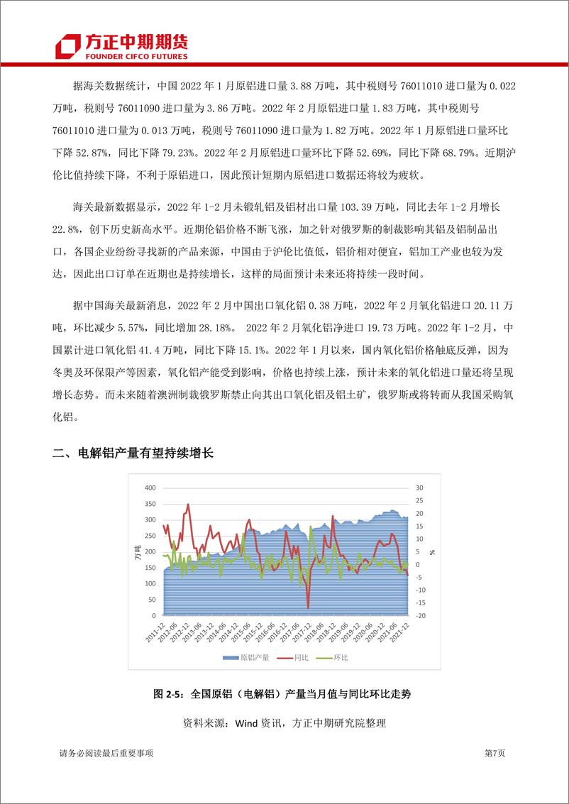 《金属铝季报：供需错配叠加外盘影响 沪铝或将先扬后抑-20220325-方正中期期货-26页》 - 第8页预览图