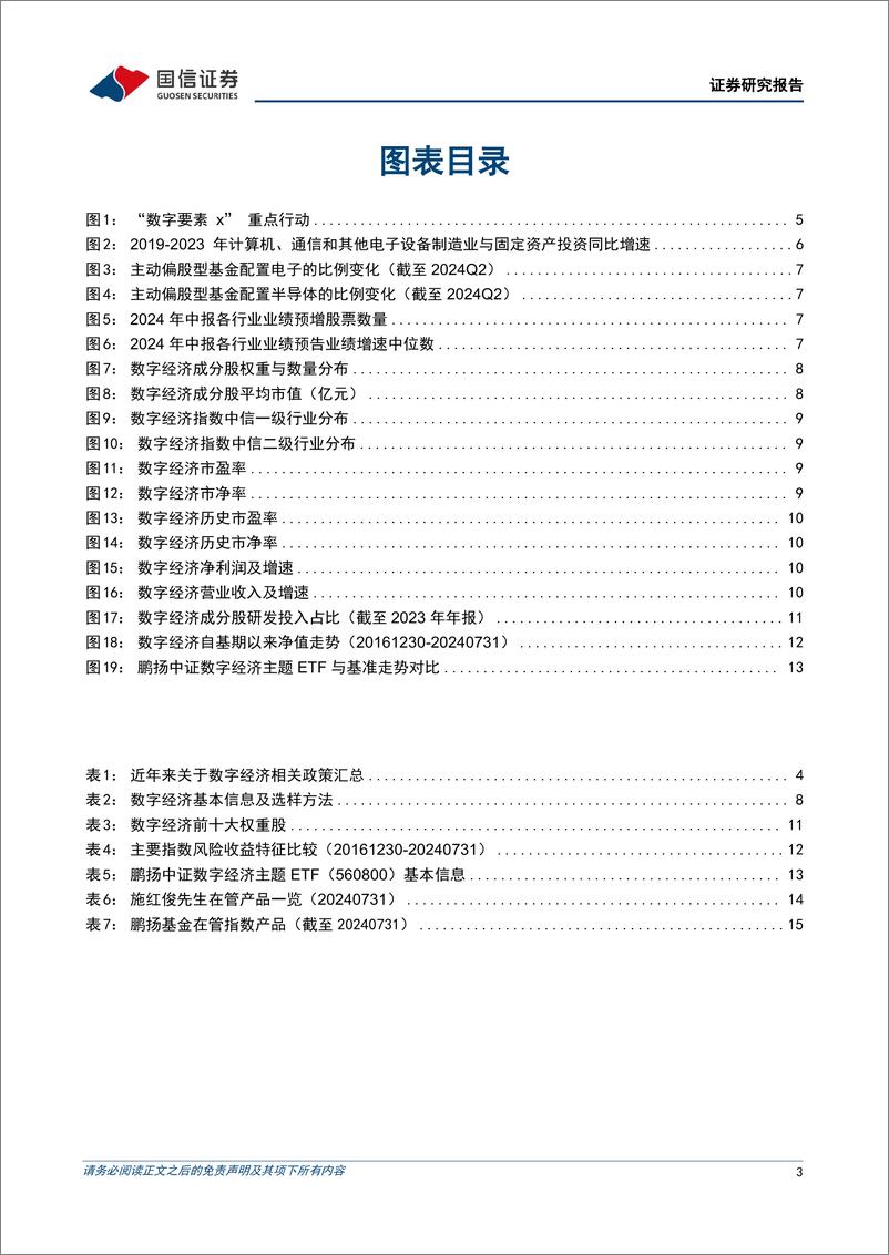 《金融工程专题研究：鹏扬中证数字经济主题ETF投资价值分析，分享政策红利，精选细分龙头-240813-国信证券-19页》 - 第3页预览图