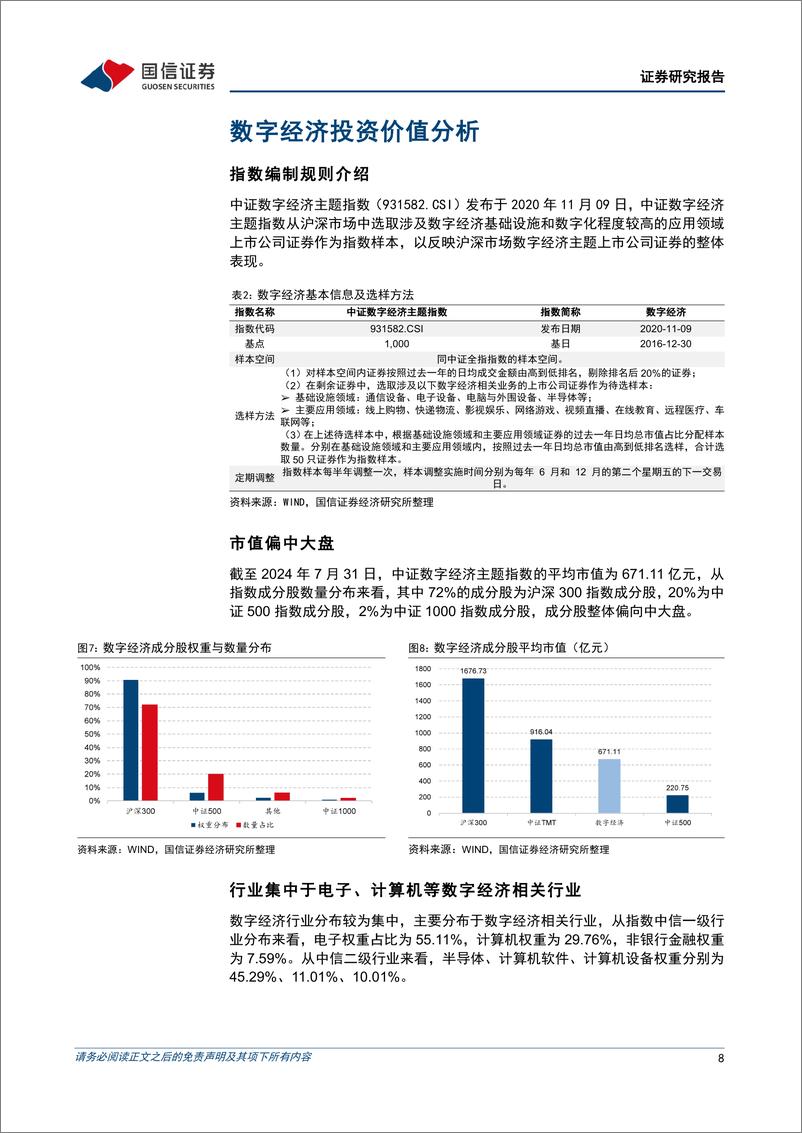 《金融工程专题研究：鹏扬中证数字经济主题ETF投资价值分析，分享政策红利，精选细分龙头-240813-国信证券-19页》 - 第8页预览图