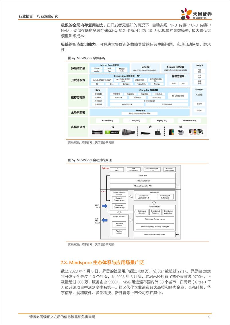 《天风证券：计算机行业深度研究-以昇思为基-盘古生态引领中国AI未来》 - 第5页预览图