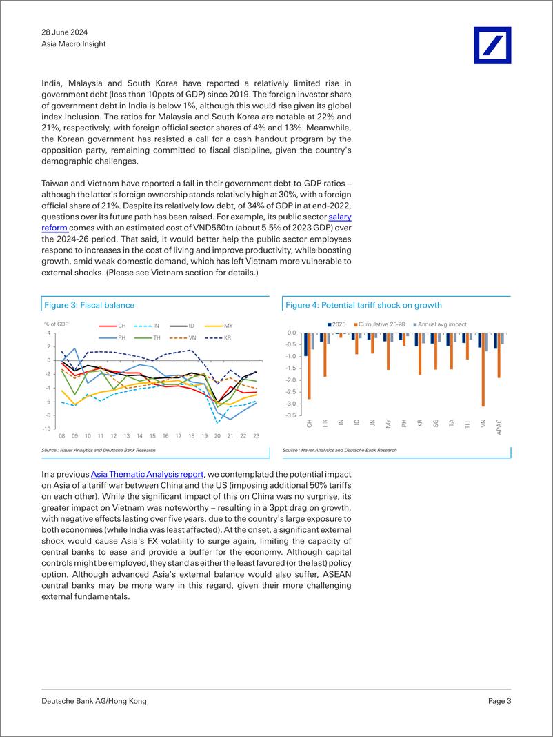 《Deutsche Bank-Asia Macro Insight Tracking Asias sovereign debt path-108903775》 - 第3页预览图