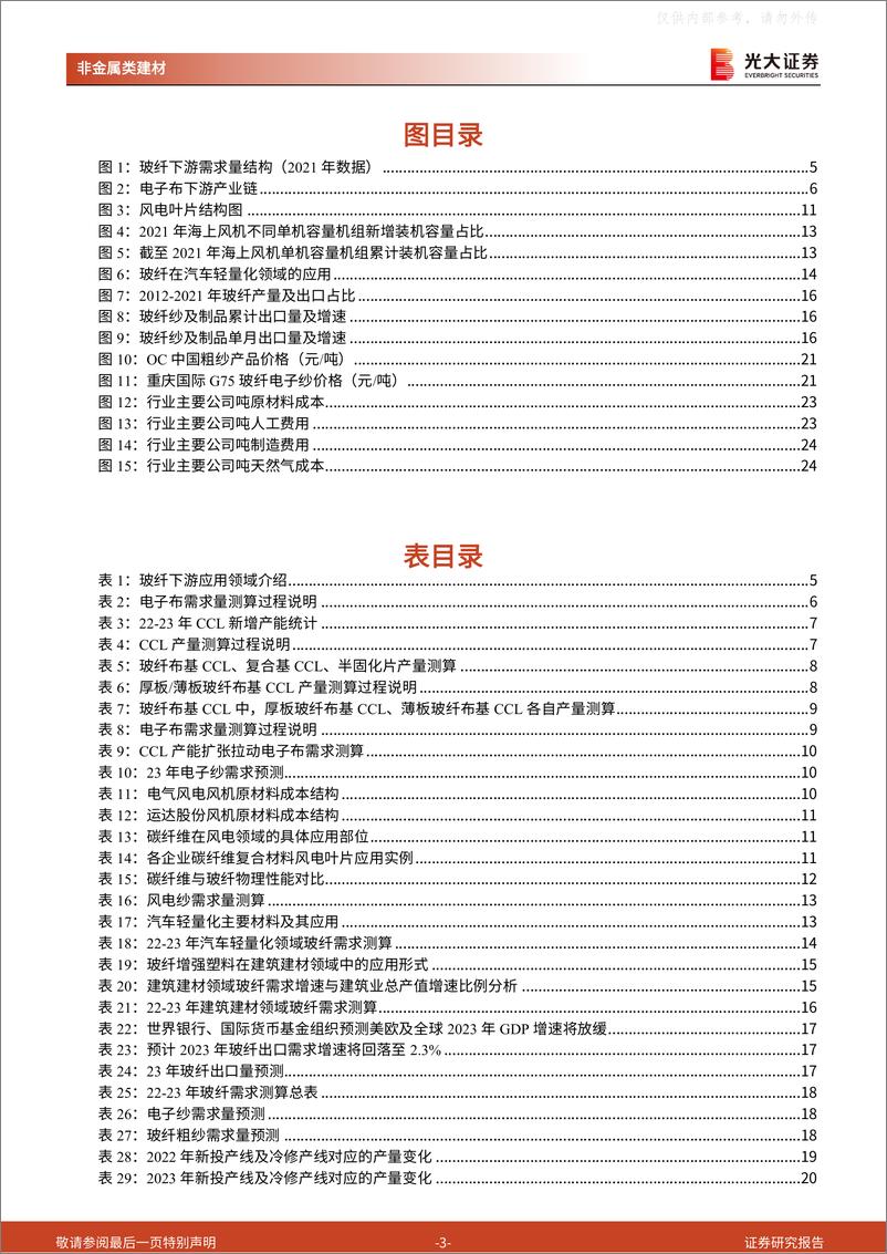 《光大证券-玻纤行业深度跟踪报告：判断23年行业格局供小于求，玻纤价格有望底部反转-230406》 - 第3页预览图