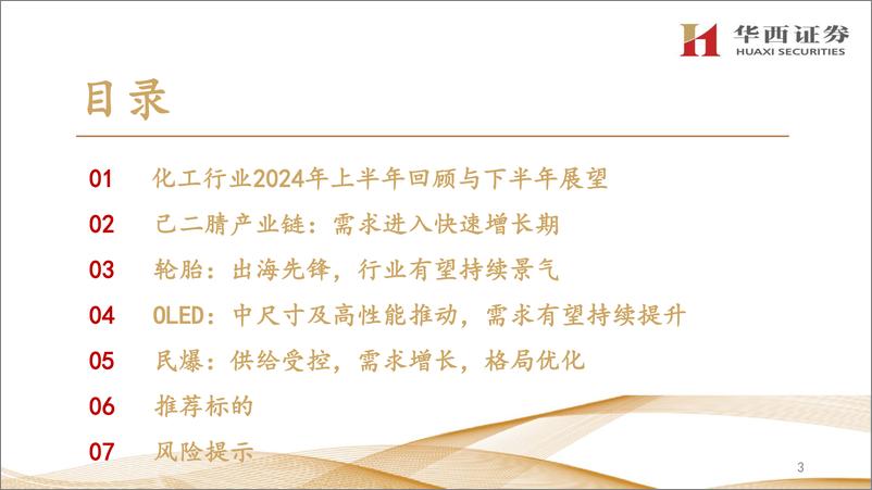 《化工行业2024年中期策略报告：反弹行情延续，布局高景气赛道-240702-华西证券-48页》 - 第3页预览图