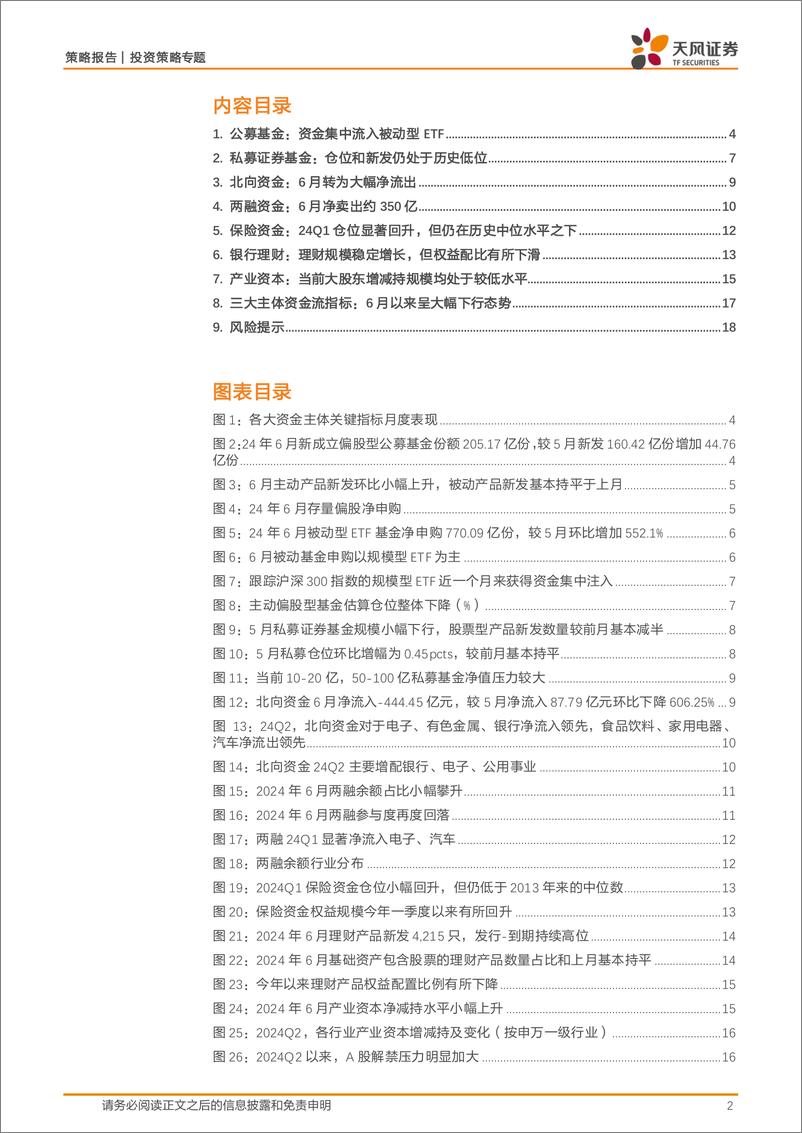 《A股七大资金主体面面观：资金供给延续低位，ETF为场内最主要增量-240704-天风证券-19页》 - 第2页预览图