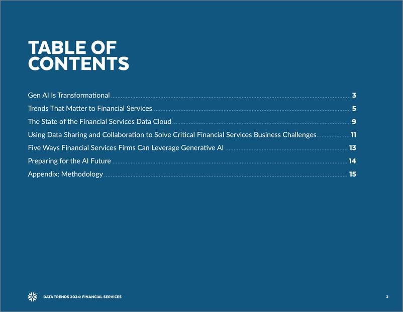 《Snowflake：2024年数据趋势报告：金融服务（英文版）》 - 第2页预览图