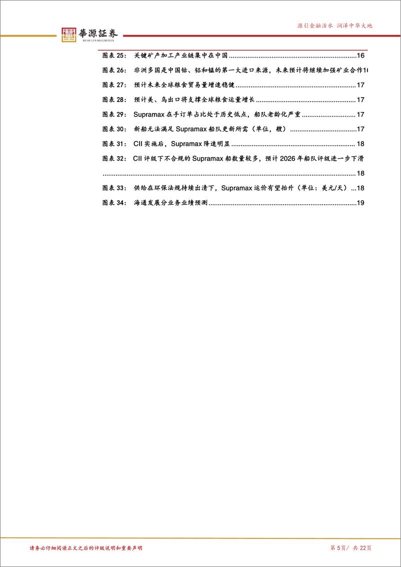 《海通发展(603162)民营干散龙头持续扩张船队，散运复苏期凸显成长性-241107-华源证券-22页》 - 第5页预览图