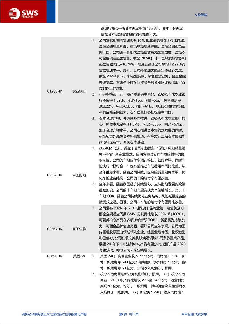 《港股通月报：8月份八大金股组合-240801-申万宏源-10页》 - 第6页预览图