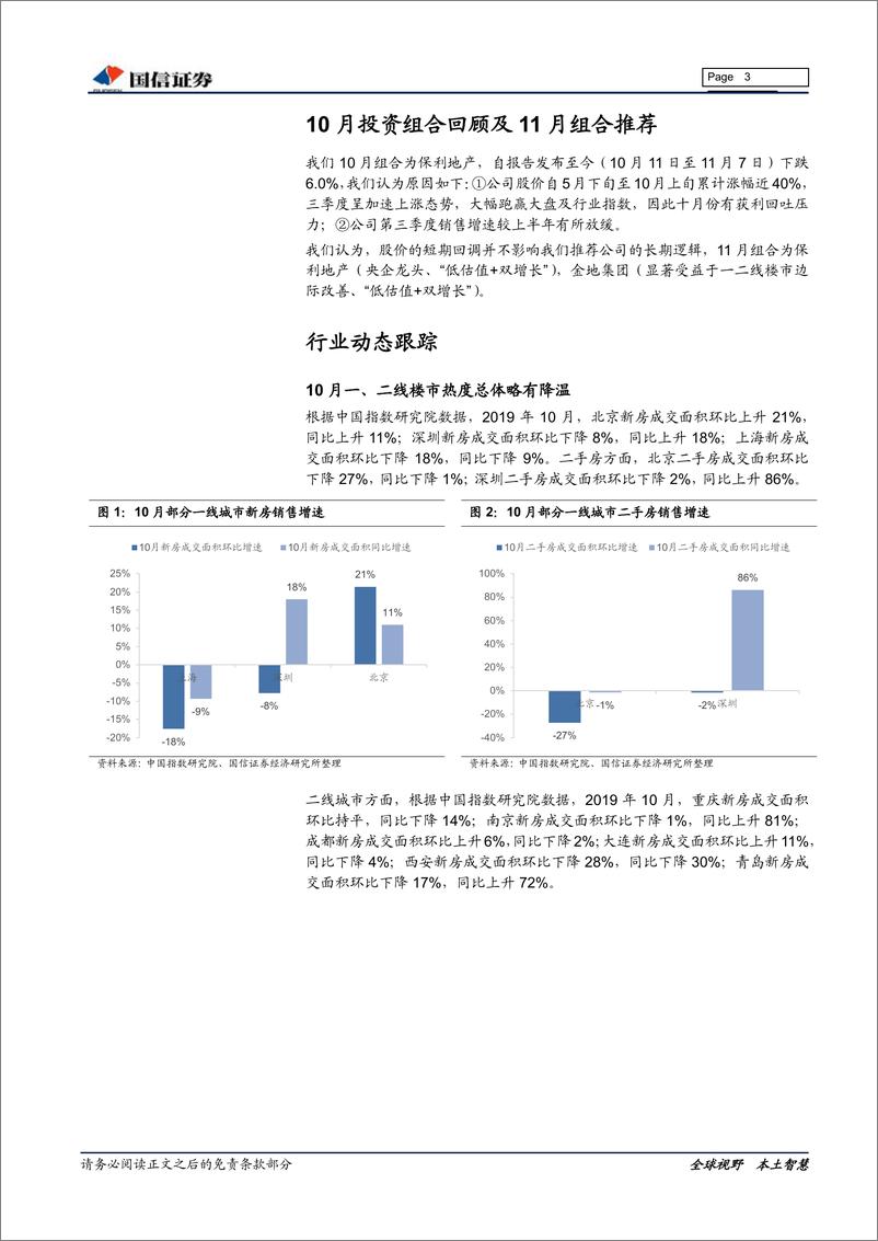 《房地产行业2019年11月投资策略：聚焦优势地产股-20191108-国信证券-11页》 - 第4页预览图