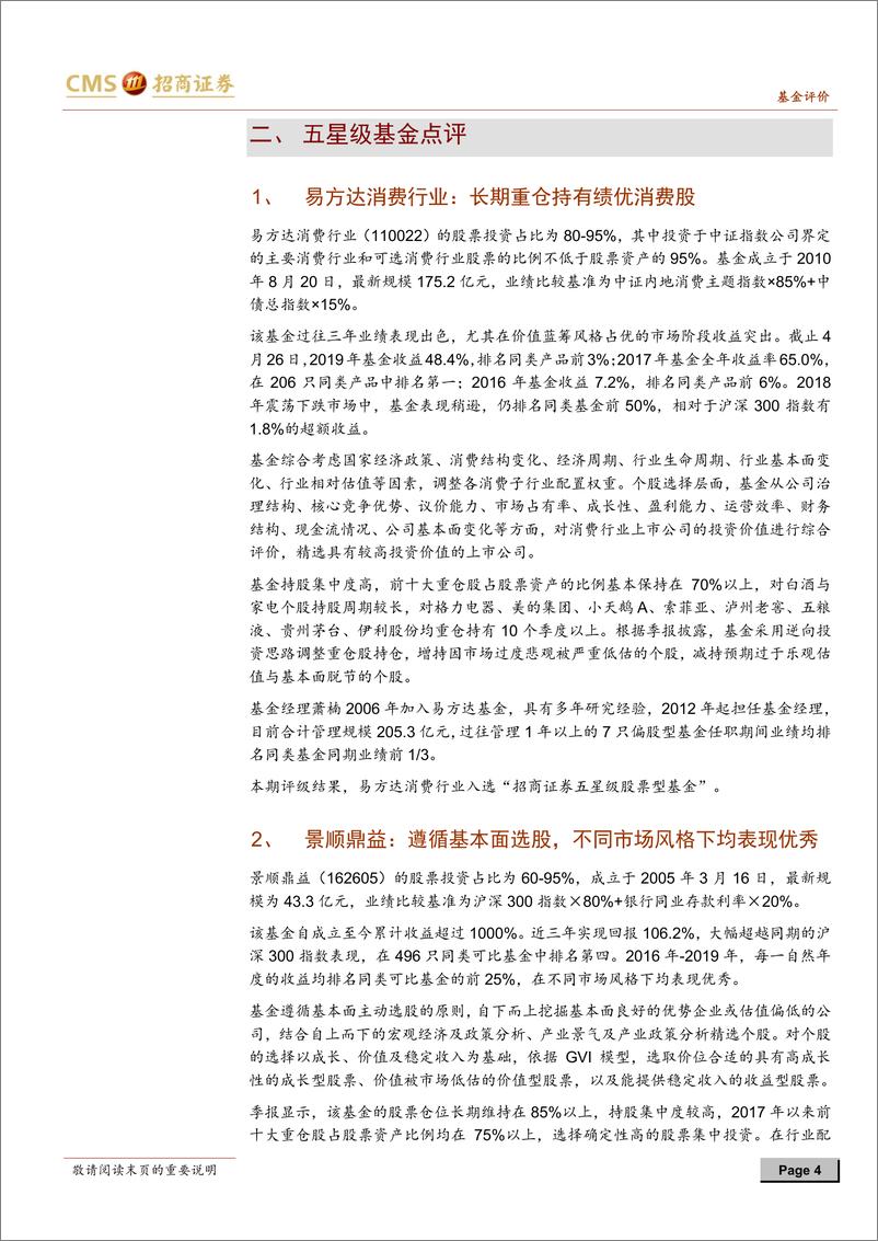 《基金评级报告2019年一季度-20190428-招商证券-40页》 - 第5页预览图