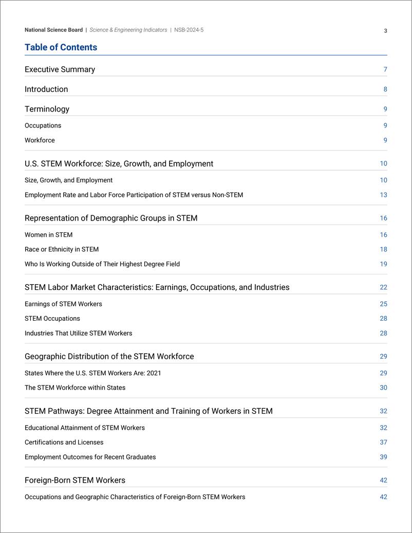 《美国国家科学委员会_2024年STEM 劳动力_科学家_工程师和熟练的技术工人报告_英文版_》 - 第3页预览图