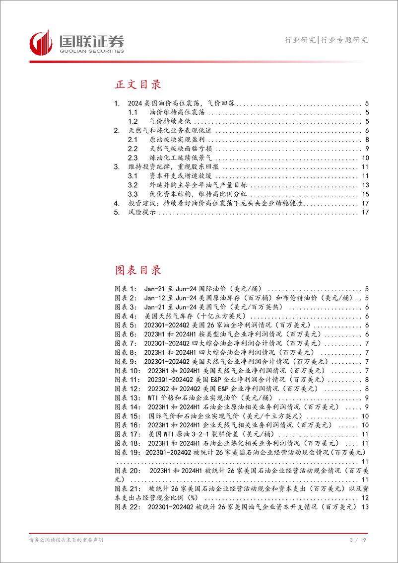 《石油石化行业美国油企中报总结：大幅下调CAPEX增速，强化高分红-240908-国联证券-20页》 - 第4页预览图