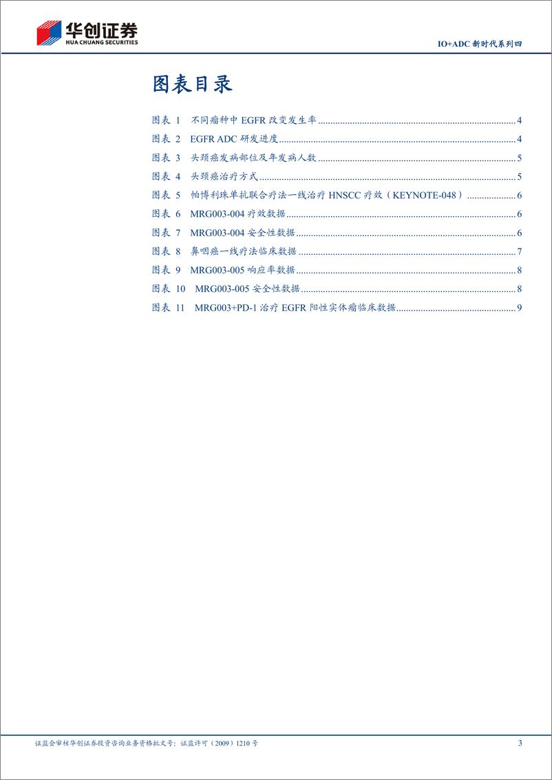 《医药行业IO%2bADC新时代系列四：PD-1%2bEGFRADC治疗头颈癌及鼻咽癌疗效进一步提升-240530-华创证券-12页》 - 第3页预览图