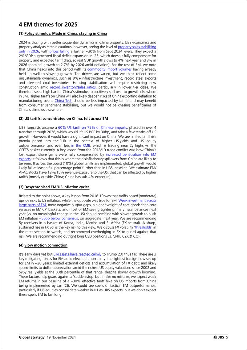 《UBS Equities-Global Strategy _EM 2025 Outlook Trumped. Where can value s...-111668999》 - 第5页预览图