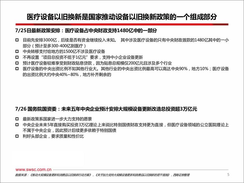 《西南证券-医疗器械板块_医疗设备以旧换新专题》 - 第6页预览图