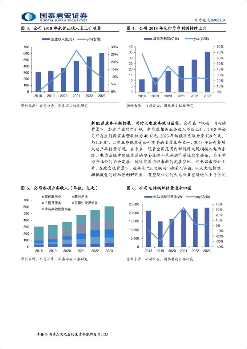 《国泰君安-东方电气-600875-首次覆盖报告：综合电源设备龙头，受益电源侧高增长》 - 第8页预览图