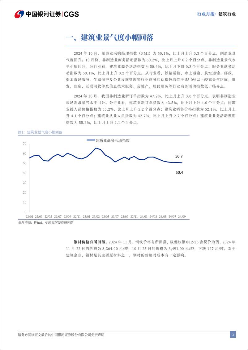 《建筑行业月报：化债助力建筑企业业绩估值双修复-241127-银河证券-18页》 - 第3页预览图