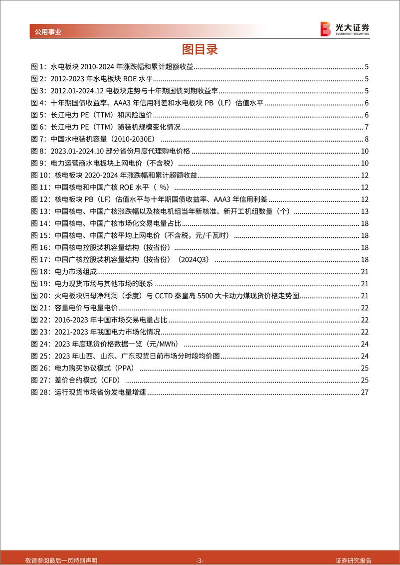 《公用事业行业2025年度投资策略：防御仍为主线，供需决定电价-250113-光大证券-31页》 - 第3页预览图