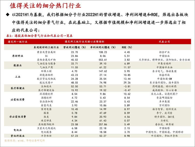 《港股策略专题研究系列之三：从2022H1港股中报看行业景气度-20220920-华西证券-22页》 - 第6页预览图