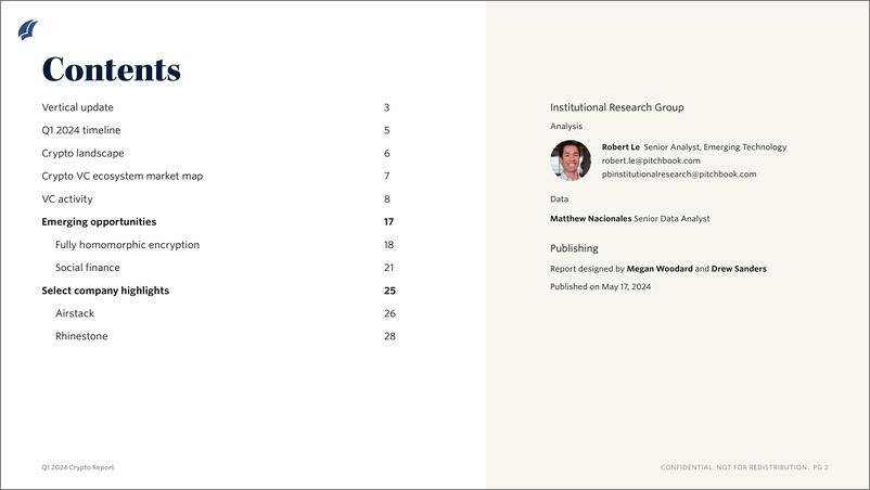 《PitchBook-2024年一季度加密报告（英）-2024.5-10页》 - 第2页预览图