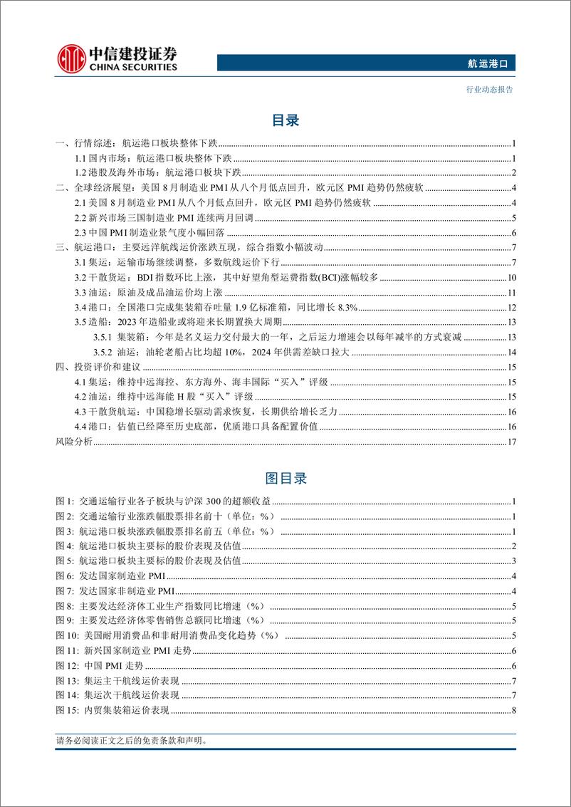 《航运港口行业：风格因子与行业因子交织，再平衡后寻找内在价值标的-240909-中信建投-22页》 - 第2页预览图