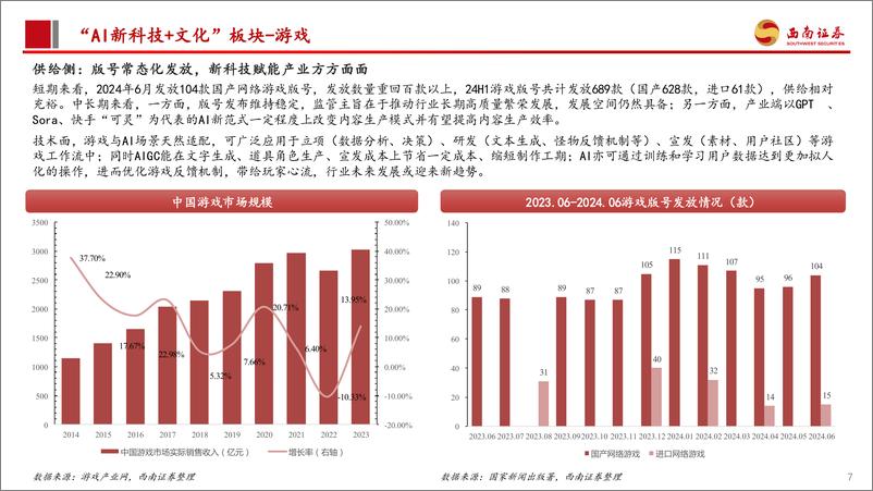 《西南证券-传媒行业2024年中期投资策略：AI应用侧加速落地，关注“高股息＋成长”两条主线》 - 第8页预览图