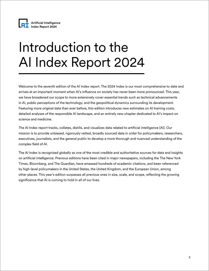 《2024年人工智能指数报告》 - 第2页预览图