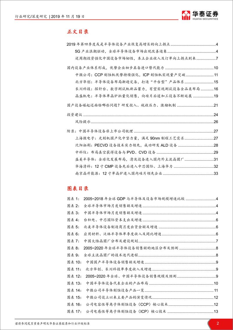 《半导体设备行业深度报告：2020，中国半导体设备的转机之年-20191119-华泰证券-34页》 - 第3页预览图