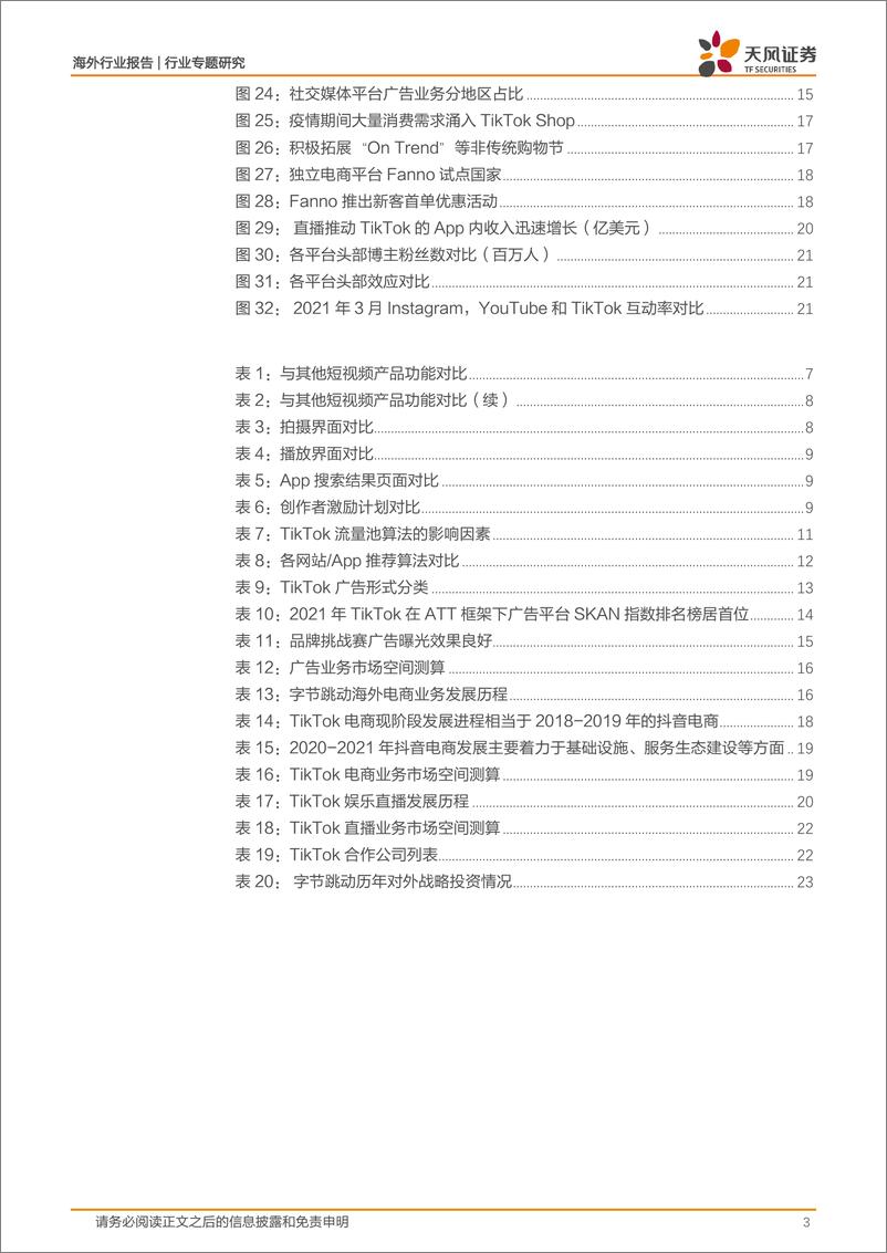 《海外互联网行业中国公司全球化系列报告：字节跳动专题之TikTok-20220322-天风证券-26页》 - 第4页预览图