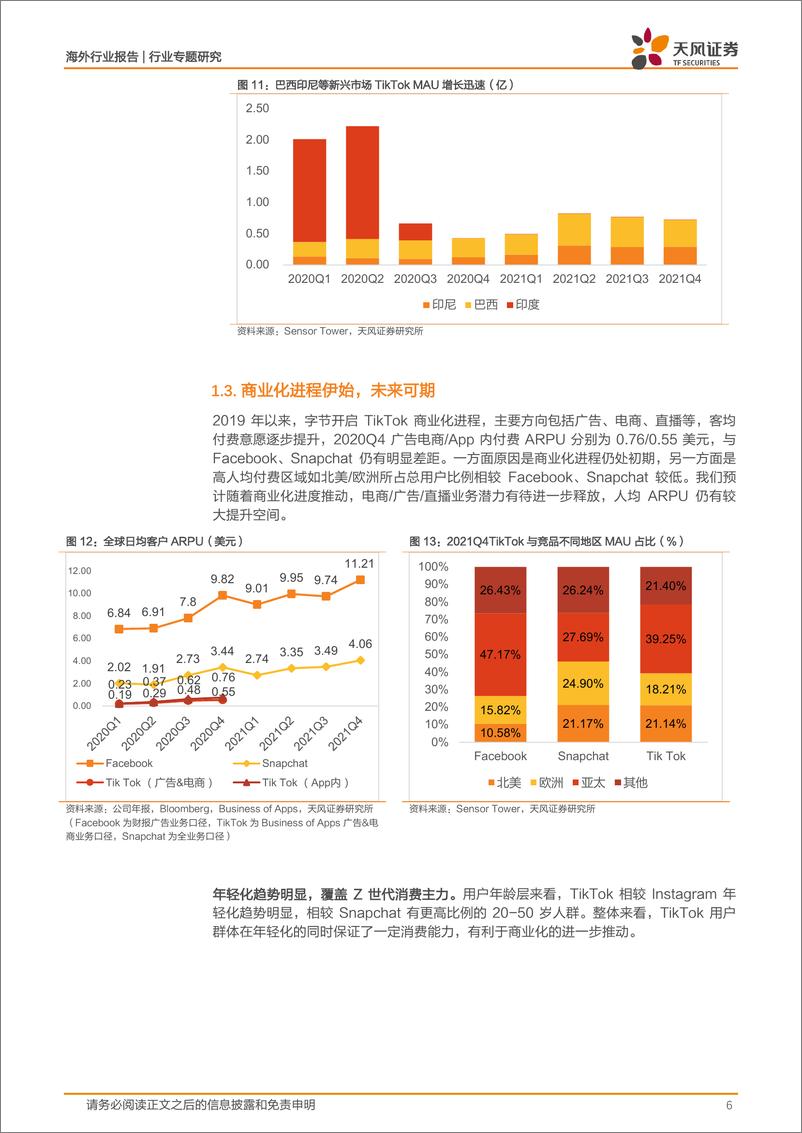 《海外互联网行业中国公司全球化系列报告：字节跳动专题之TikTok-20220322-天风证券-26页》 - 第7页预览图