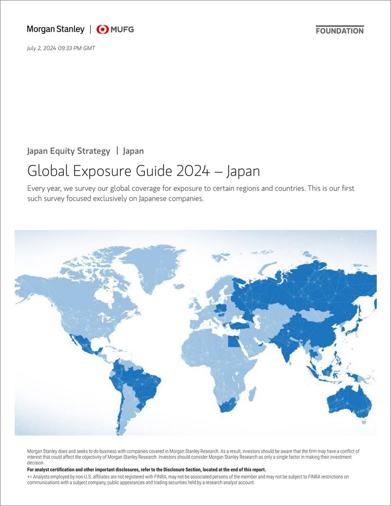 《Morgan Stanley-Japan Equity Strategy Global Exposure Guide 2024 – Japan-108993600》 - 第1页预览图