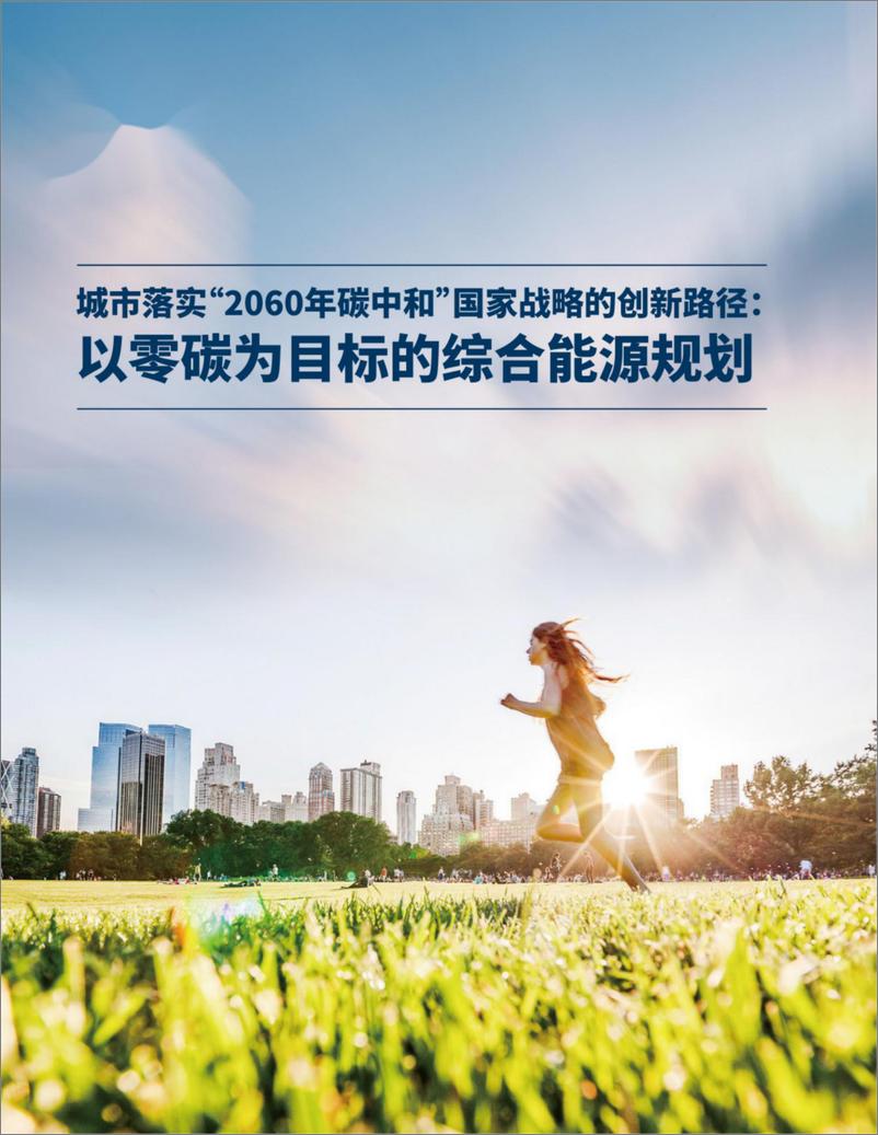 《以零碳为目标的综合能源规划》 - 第1页预览图