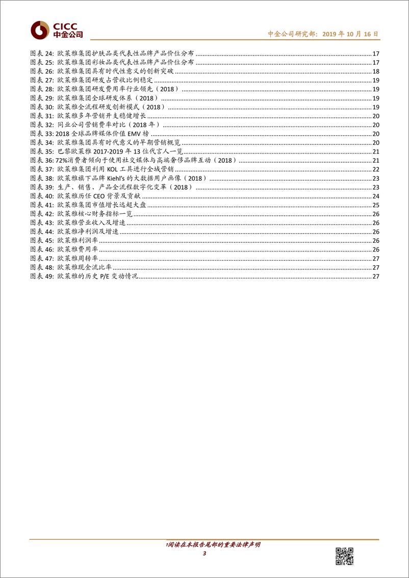 《化妆品行业中金看海外·公司：欧莱雅的美丽唤醒术-20191016-中金公司-30页》 - 第4页预览图