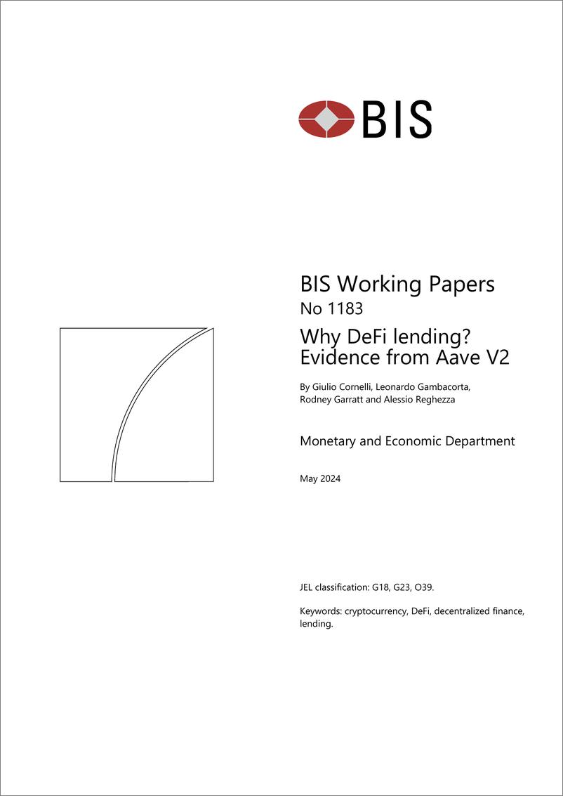 《国际清算银行-为什么DeFi贷款？Aave V2的证据（英）-2024.5-54页》 - 第1页预览图
