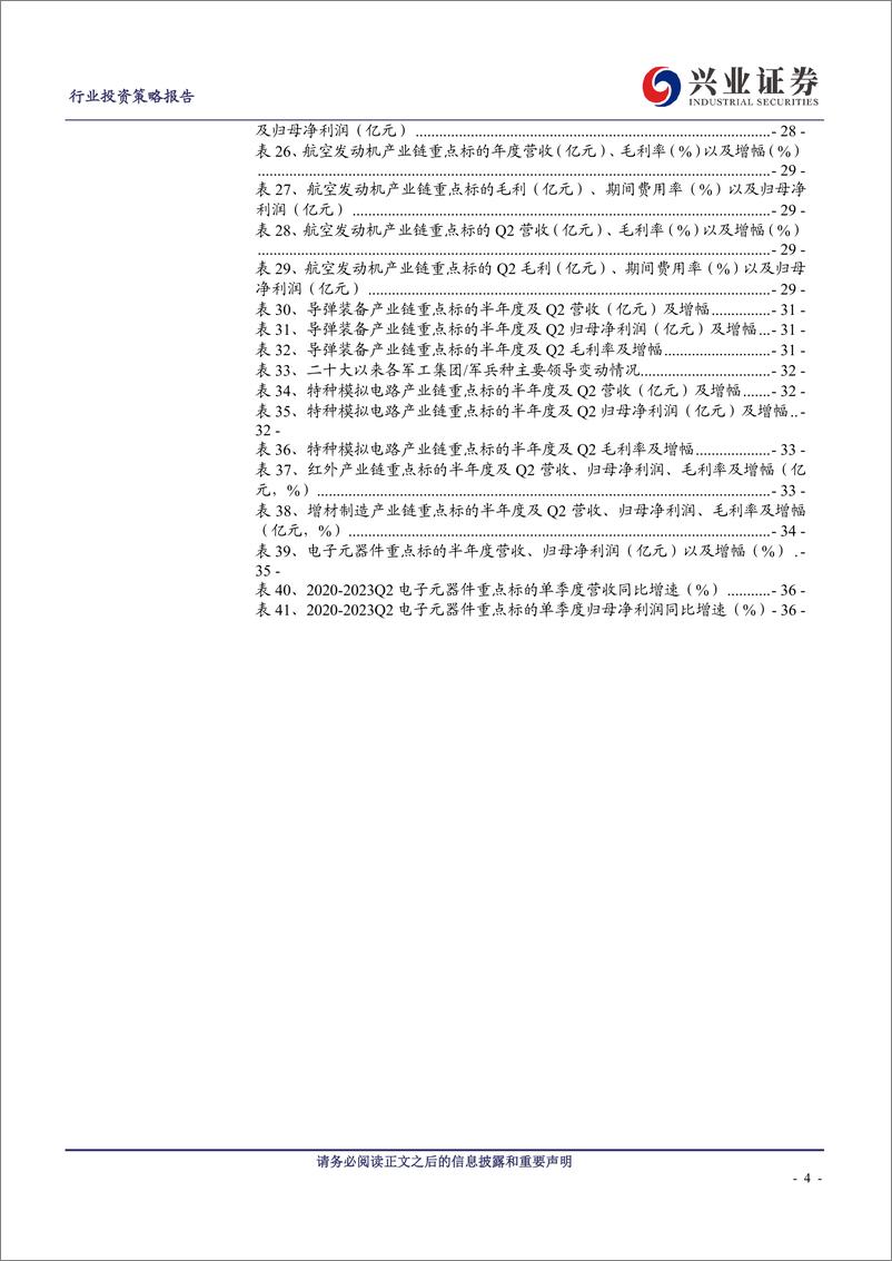 《国防军工行业军工板块2023年中报总结：中期调整影响短期增速，航空发动机需求旺盛-20230903-兴业证券-43页》 - 第5页预览图