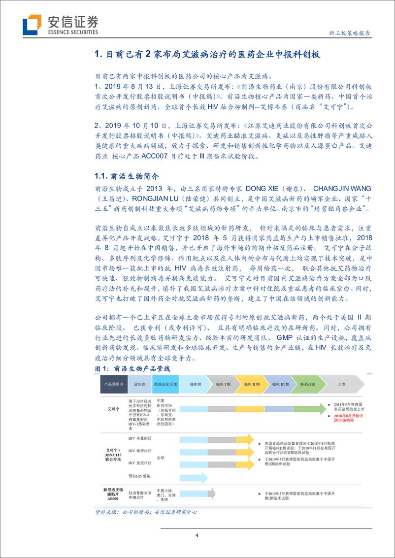 《国内艾滋病用药市场是一个好的投资方向吗？-20191017-安信证券-23页》 - 第5页预览图