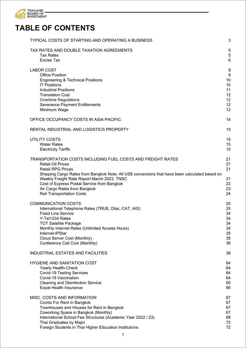 《泰国营商成本-86页》 - 第5页预览图
