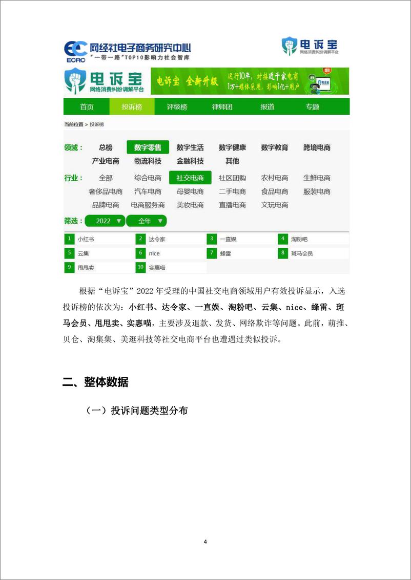 《2022年度中国社交电商消费投诉数据与典型案例报告-2023.03-30页》 - 第5页预览图