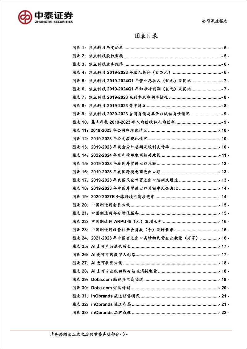 《焦点科技(002315)焦点科技，跨境B2B行业领先者，AI助手打造外贸平台全新增长极-240626-中泰证券-28页》 - 第3页预览图