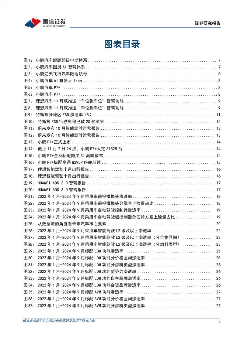 《汽车行业智能化月报系列(十八)：小鹏P7%2b全系标配高阶智能辅助驾驶功能，小马智行冲刺美股IPO-241126-国信证券-64页》 - 第2页预览图