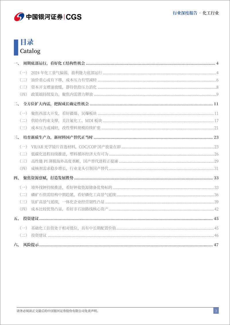 《化工行业2025年年度策略报告：聚焦内需主线、探寻成长新动能-241229-银河证券-52页》 - 第3页预览图